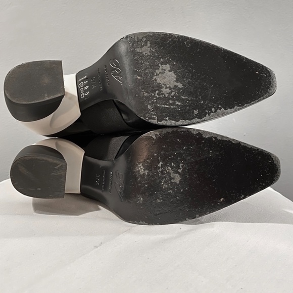 RARE! Roger Vivier Viv’ Tex Black Patent Ankle Chelsea Boots - Picture 9 of 16